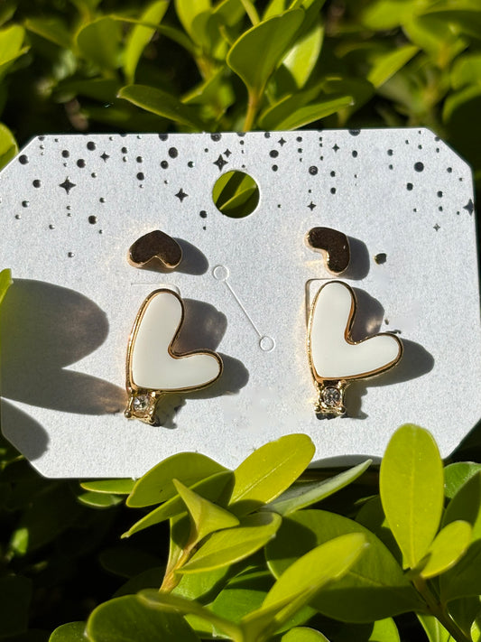 モダンハート♡イヤーカフ-Modern Heart Earrings