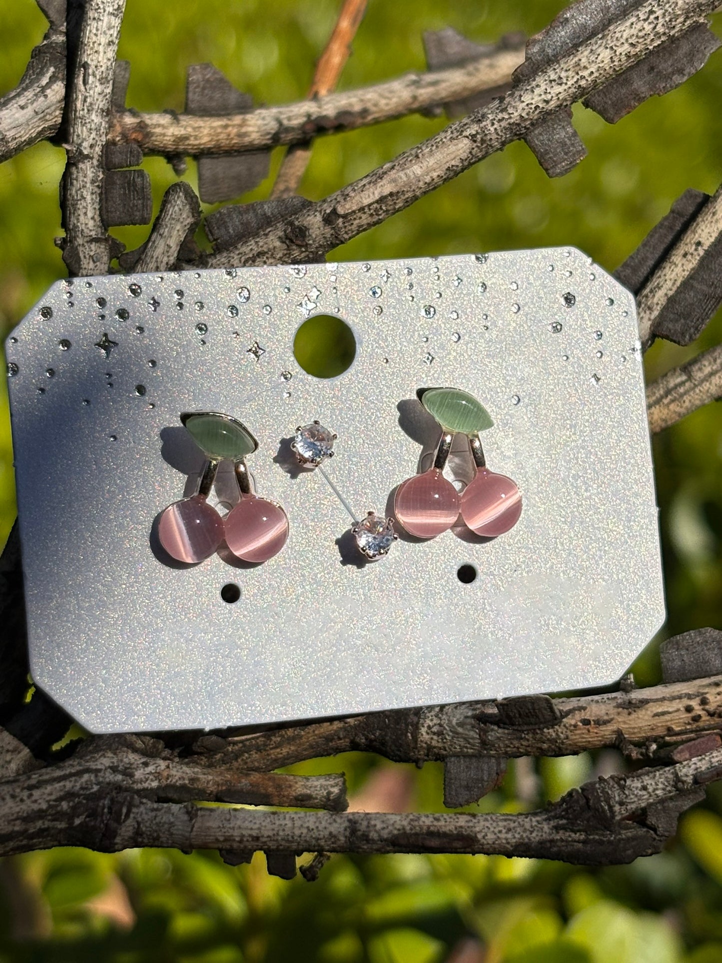 かわいいチェリーイヤリング - Cute Cherry Earrings