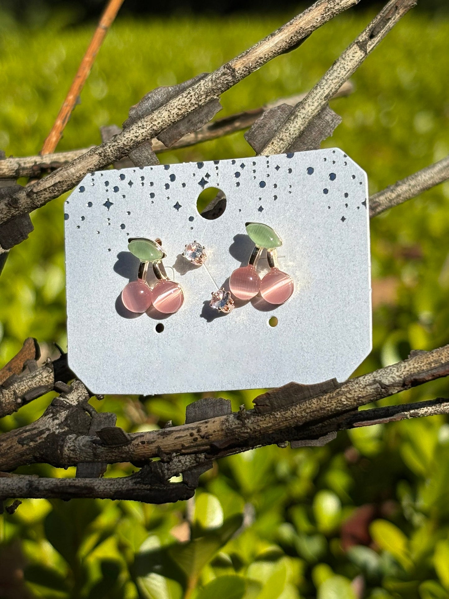 かわいいチェリーイヤリング - Cute Cherry Earrings