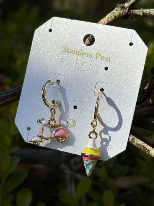 バイク♡アイスイヤリング- Bike♡Ice Earrings