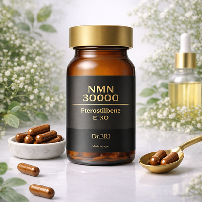 Dr.ERI NMN30000＆プテロスチルベン 栄養補助食品［120カプセル］